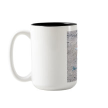 Vakantiestrand thema Mok met zeester en Ornament