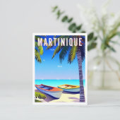 vakantiestrand van Martinique Briefkaart (Staand voorkant)