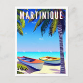  vakantiestrand van Martinique Briefkaart (Voorkant)
