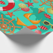 vakantiestranspatroon cadeaupapier (Hoek)