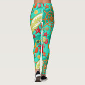 vakantiestranspatroon leggings (Achterkant)