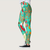 vakantiestranspatroon leggings (Links)