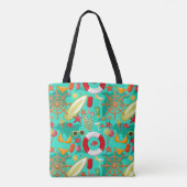vakantiestranspatroon tote bag (Achterkant)