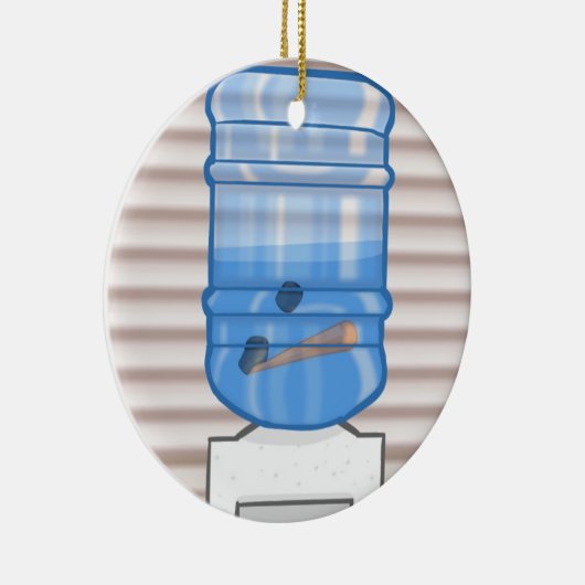"Vakantiestress" Waterkoeler Keramisch Ornament (Rechts)