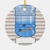 "Vakantiestress" Waterkoeler Keramisch Ornament (Voorkant)