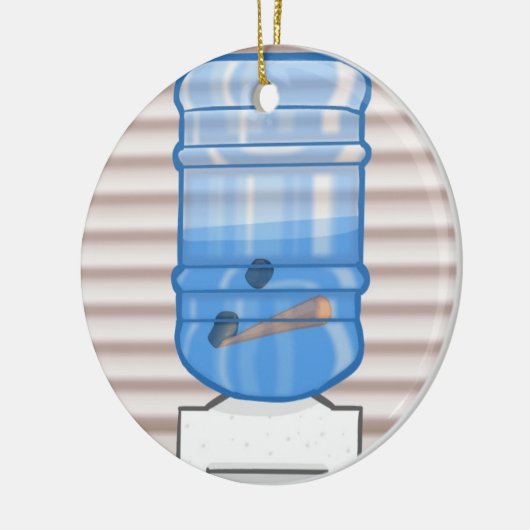 "Vakantiestress" Waterkoeler Keramisch Ornament (Links)