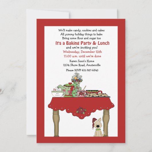 Vakantietabel Kaart (Voorkant)