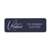 Vakantietabel met kerstcadeaubon etiket (Voorkant)