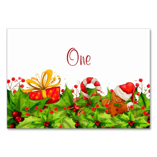 Vakantietabel voor feestdagen kaart (Voorkant)