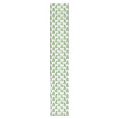 Vakantietafel met kerstbomen lange tafelloper (Voorkant)