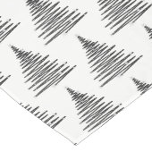 Vakantietafel met kerstbomen lange tafelloper (Hoek)