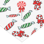 Vakantietafel met kerstmis-Snoep Korte Tafelloper (Hoek)