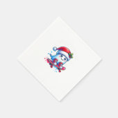 Vakantietafeldecoratie, aangepaste familienaam ser servet (Hoek)