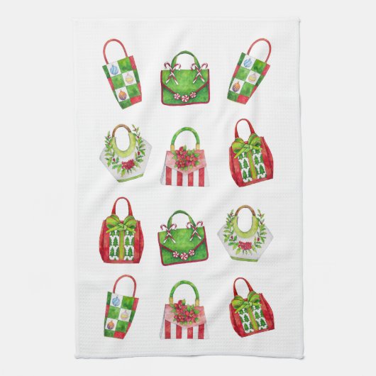 Vakantietas keukenhanddoek (Verticaal)