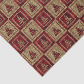 Vakantietbomen in Cheetah Print en Red Tissuepapier (Detail)