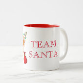 Vakantieteam Santa Coffee Mok (Voorkant rechts)