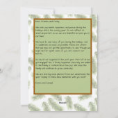 Vakantietekst met foto's - Fir Branches Feestdagenkaart (Achterkant)