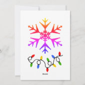 Vakantiethema: Het is het seizoen om vrolijk te zi Feestdagenkaart (Achterkant)