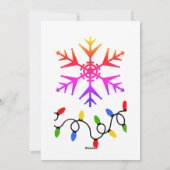 Vakantiethema: Het is het seizoen om vrolijk te zi Feestdagenkaart (Achterkant)