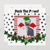 Vakantiethema Hondenkaart Deck de Pootjes Feestdagenkaart (Voorkant / Achterkant)