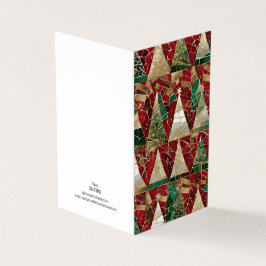 Vakantiethema Multi Tree Vitrail Mozaïek Kaart