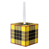 Vakantietijd Clan MacLeod van Lewis Tartan Kubus Ornament (Achter hoekig)
