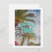 vakantietijd feestdagenkaart (Voorkant / Achterkant)