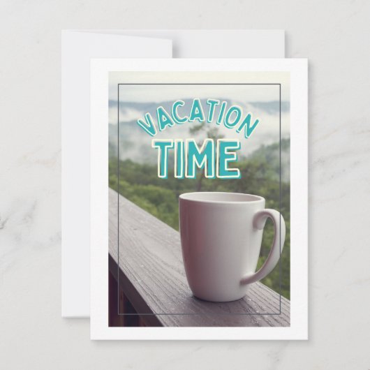 vakantietijd feestdagenkaart (Voorkant)