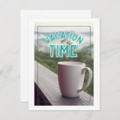 vakantietijd feestdagenkaart (Voorkant / Achterkant)