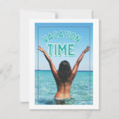 vakantietijd feestdagenkaart (Voorkant)