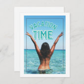 vakantietijd feestdagenkaart (Voorkant / Achterkant)