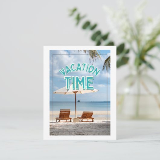 vakantietijd feestdagenkaart (Staand voorkant)