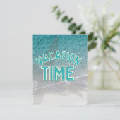 vakantietijd feestdagenkaart (Staand voorkant)