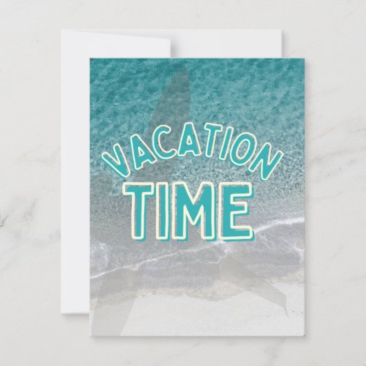 vakantietijd feestdagenkaart (Voorkant)