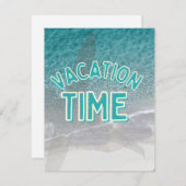 vakantietijd feestdagenkaart (Voorkant / Achterkant)