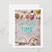 vakantietijd feestdagenkaart (Voorkant / Achterkant)