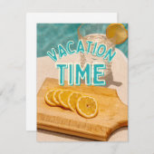 vakantietijd feestdagenkaart (Voorkant / Achterkant)