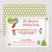 Vakantietpartij Bedankkaart (Voorkant / Achterkant)