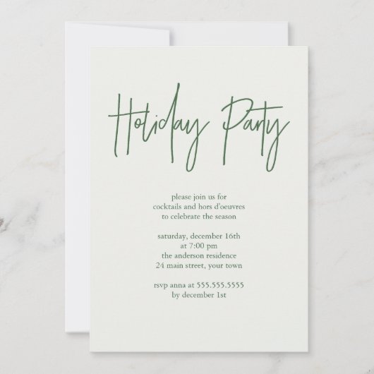 Vakantietpartij Kaart (Voorkant)