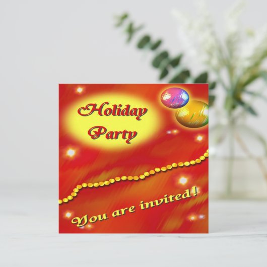 Vakantietpartij Kaart (Staand voorkant)