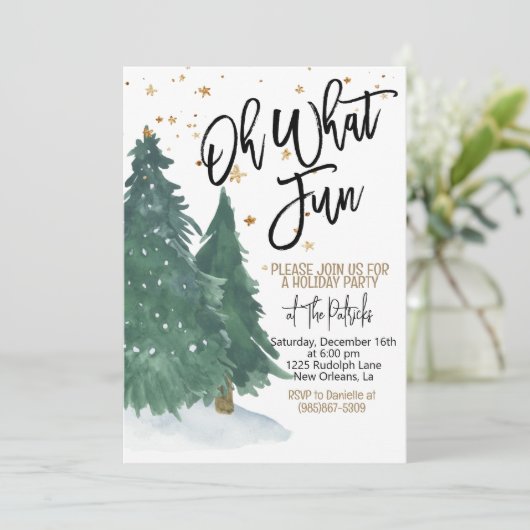 Vakantietpartij Kaart (Staand voorkant)