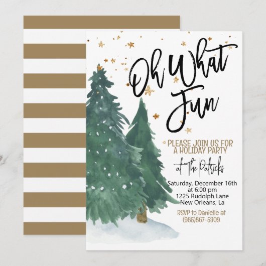 Vakantietpartij Kaart (Voorkant / Achterkant)