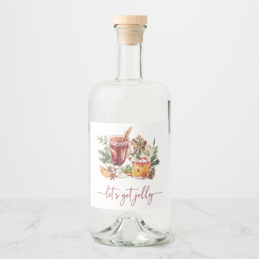 Vakantietpartij Likeurfles Etiket (Voorkant)