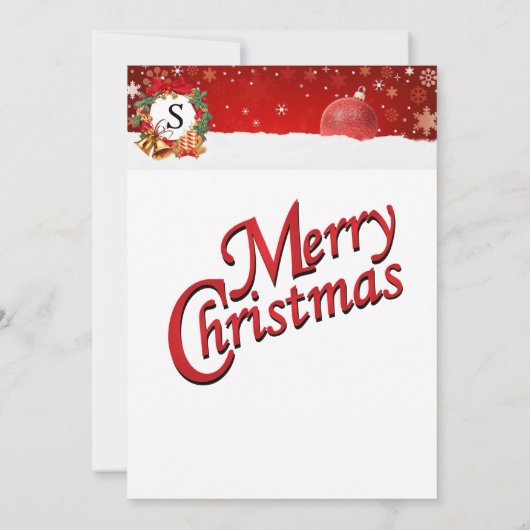 Vakantietpartij | Monogram Kaart (Achterkant)