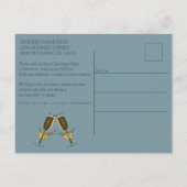 Vakantietpartij Uitnodiging Briefkaart (Achterkant)