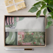  vakantietraditie: Vrachtwagen & Kerstbomen Tissuepapier (Geschenk)