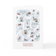 Vakantietradities - Onze Familie Kaart Kerstmis