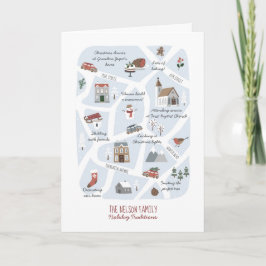 Vakantietradities - Onze Familie Kaart Kerstmis