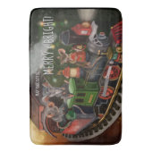 Vakantietraining voor Merry Mouse Badmat (Voorkant Verticaal)