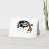 Vakantietraining voor Merry Mouse Feestdagen Kaart (Achterkant)